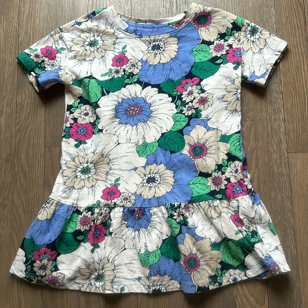 GAP spring flower dress xs 4-5